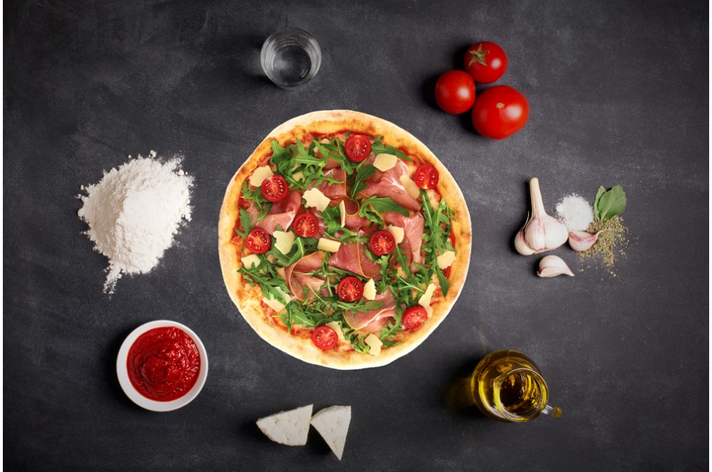 PIZZA CRUDO RUCOLA 32CM